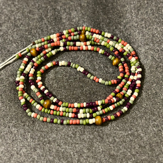 Natural and wooden waistbeads