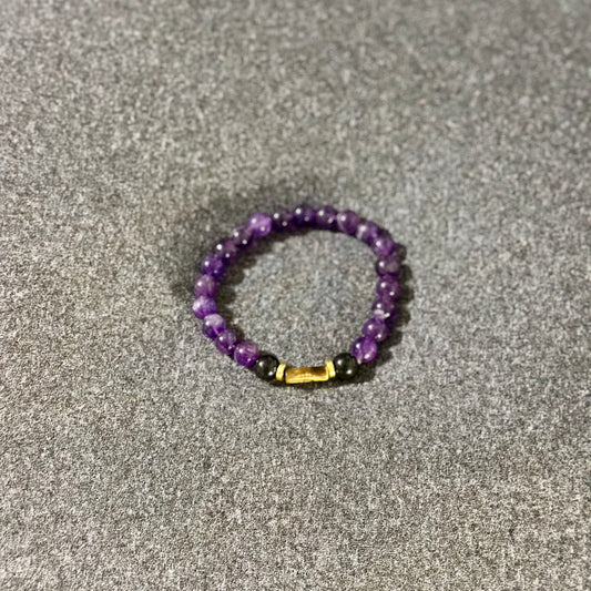 Amethyst and Tiger Eye bracelet